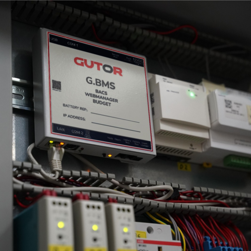 Gutor G.BMS for real-time monitoring and battery performance optimization in industrial setups.